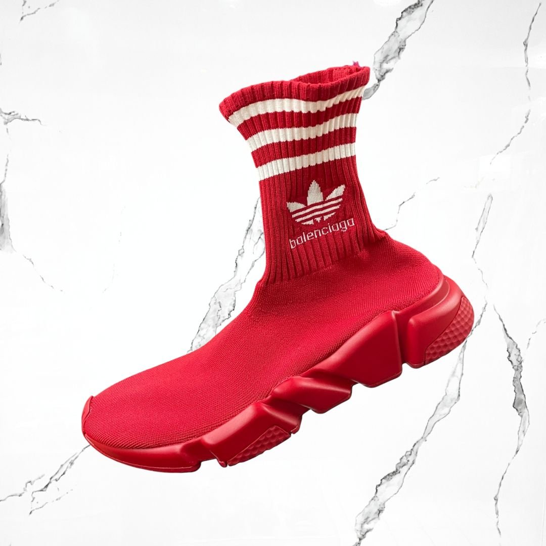 Balenciaga x Adidas Speed High Red White (De Uso) - Urban Utility