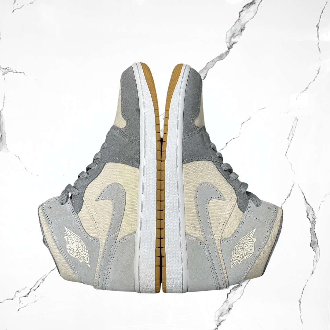 Jordan 1 Mid Coconut Milk Particle Grey (De Uso) - Urban Utility