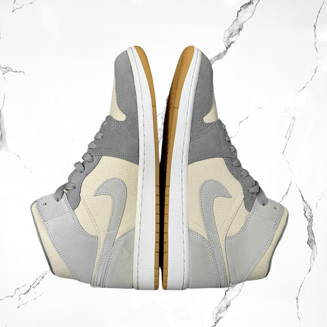 Jordan 1 Mid Coconut Milk Particle Grey (De Uso) - Urban Utility