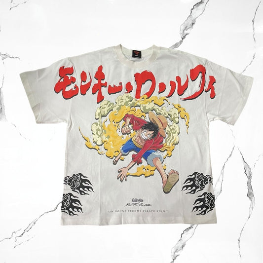 Civilregime x One Piece Luffy White T-shirt - Urban Utility