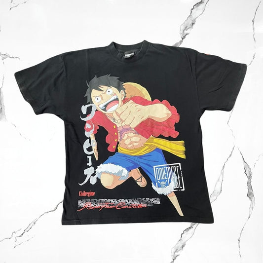 Civilregime x One Piece Luffy Black T-shirt - Urban Utility