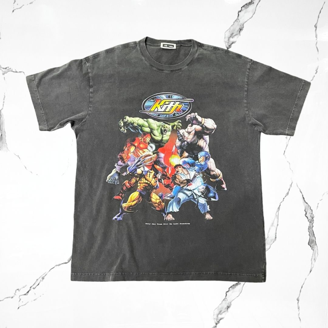Kith Marvel Final Fight Vintage Black T-shirt - Urban Utility