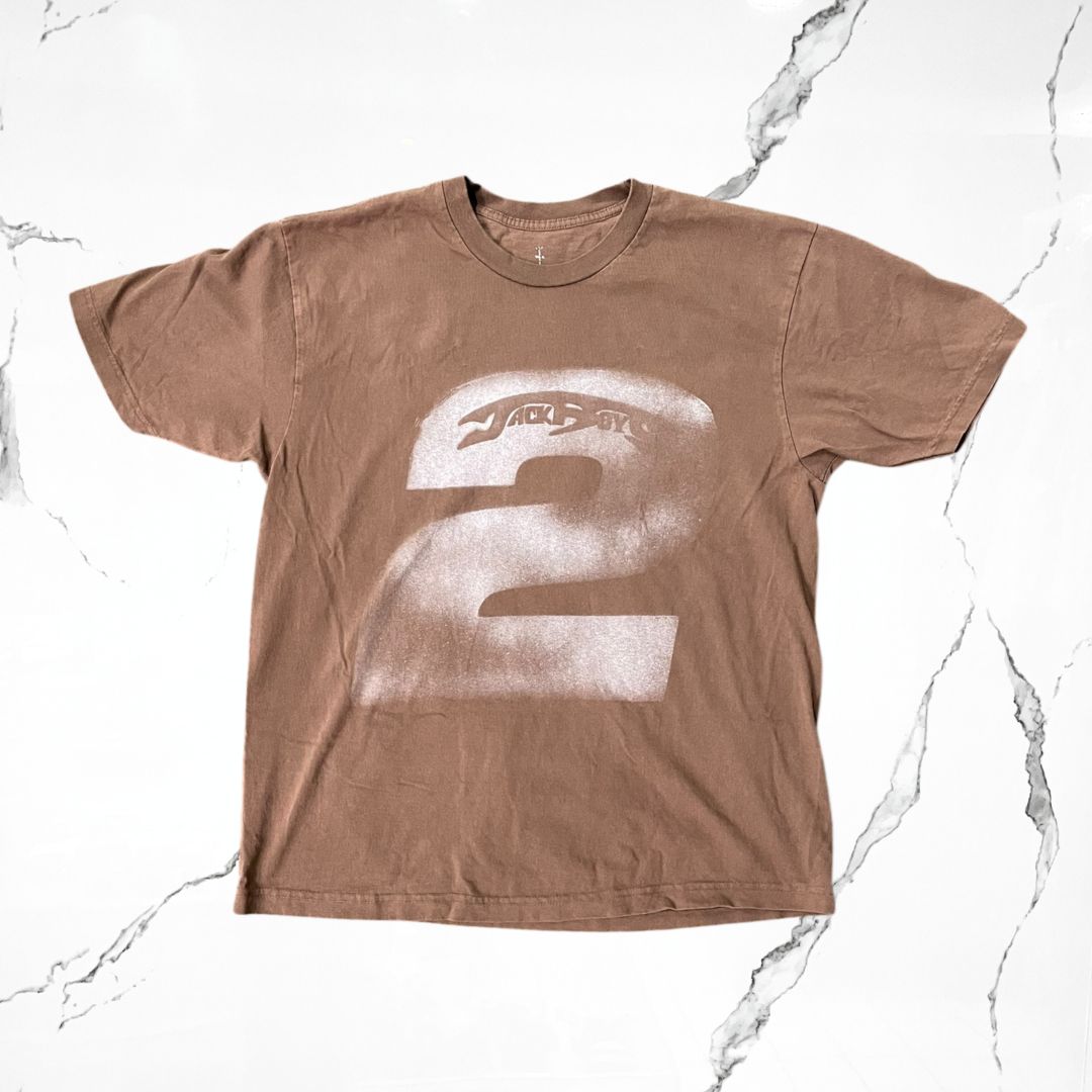 Cactus Jack Travis Scott Pack A2 Jackboys 2 Album Brown T-Shirt