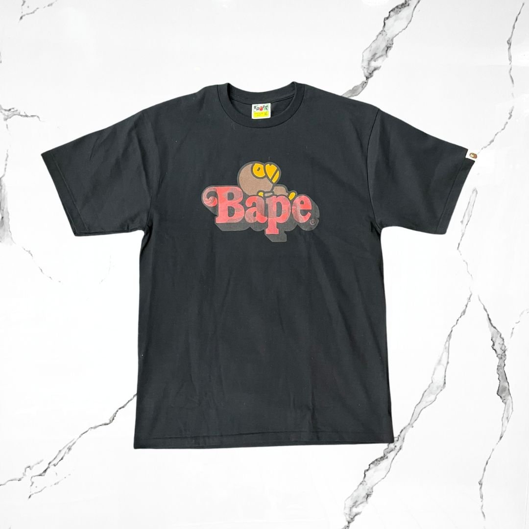 BAPE Milo On Bape Camo Black Red T-Shirt