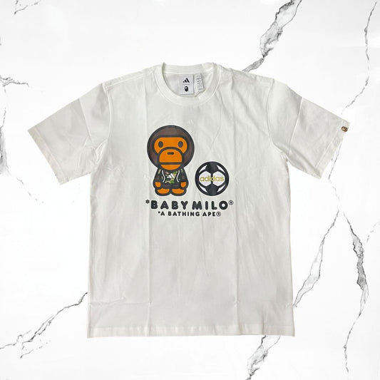 Adidas x BAPE SSL Milo White T-Shirt - Urban Utility