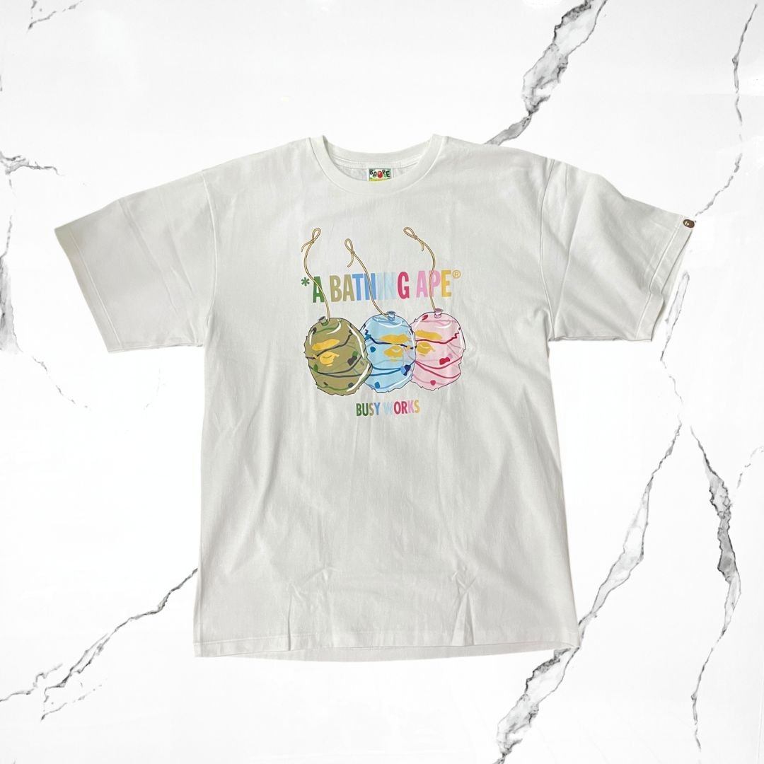 BAPE Water Yoyo Ape Head White T-Shirt