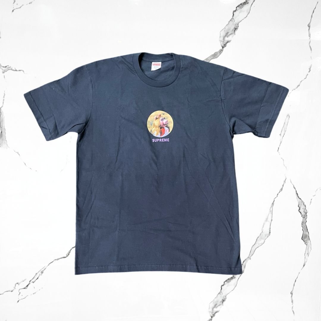 Supreme Miss Piggy Navy T-Shirt
