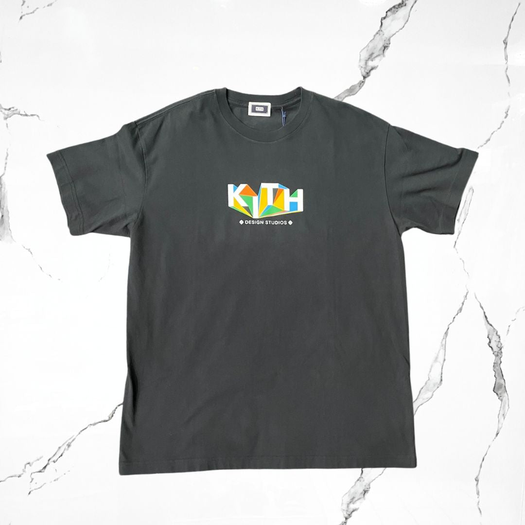 Kith Geometric Black T-Shirt - Urban Utility