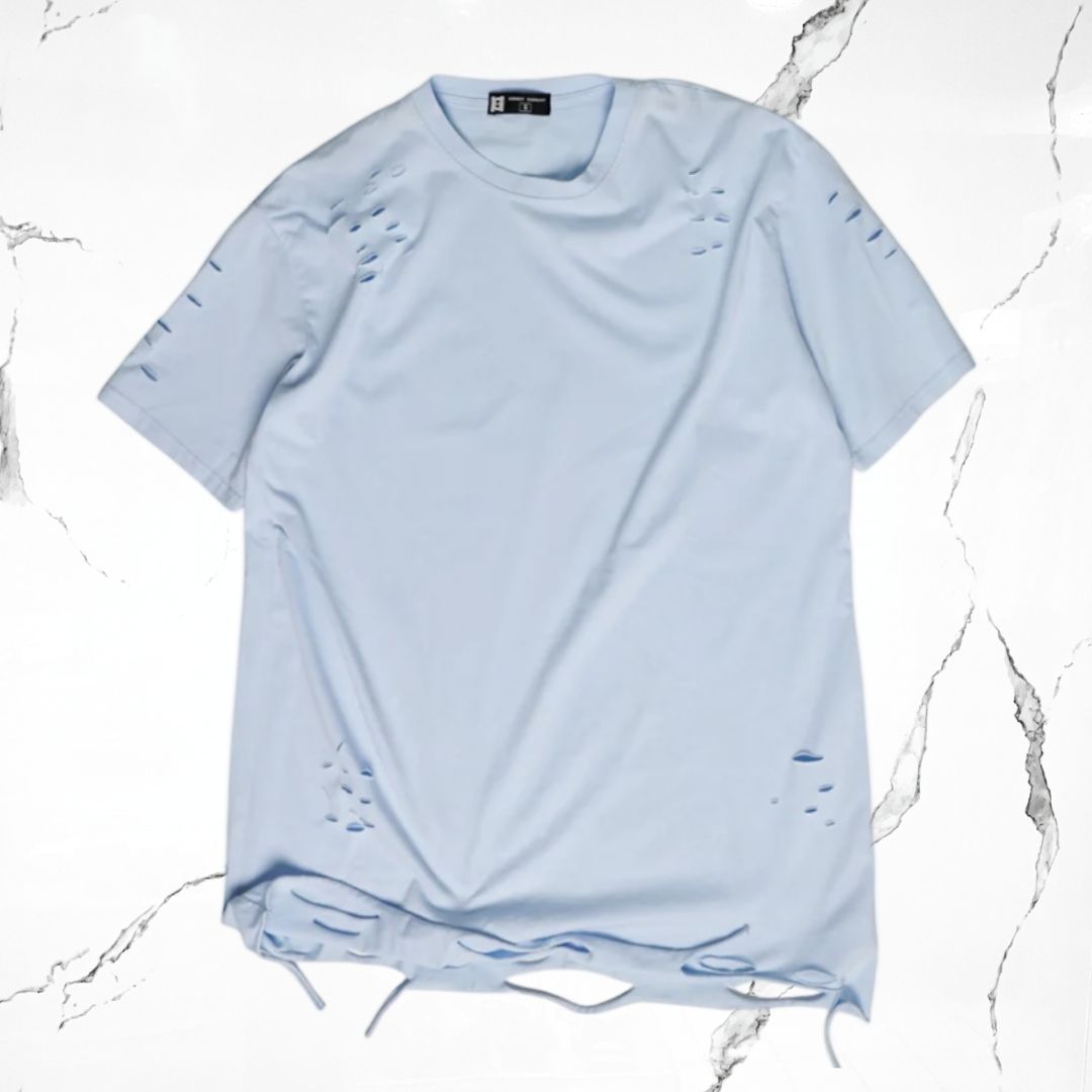 Highest G Sky Blue Ripped T-Shirt - Urban Utility