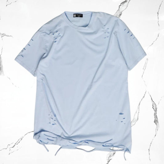 Highest G Sky Blue Ripped T-Shirt - Urban Utility
