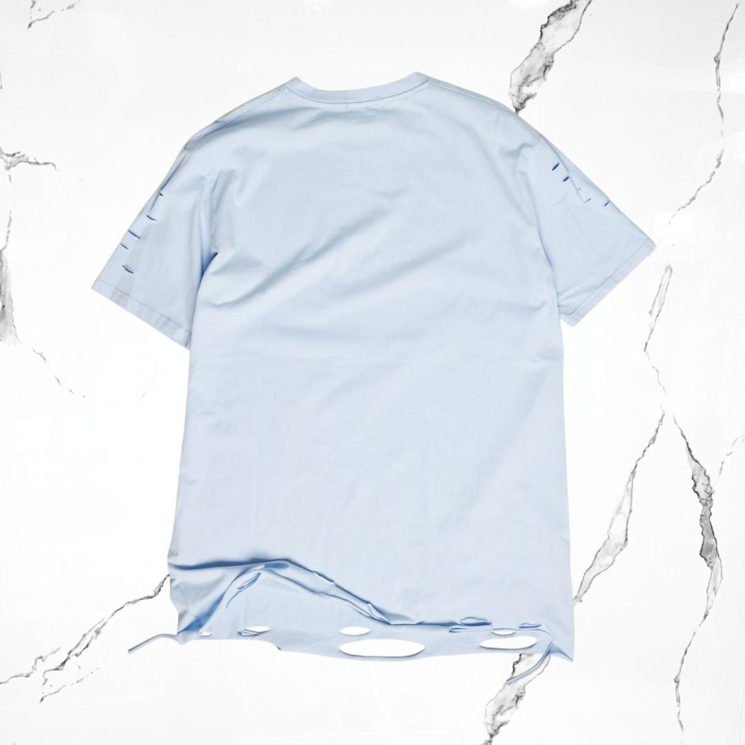 Highest G Sky Blue Ripped T-Shirt - Urban Utility