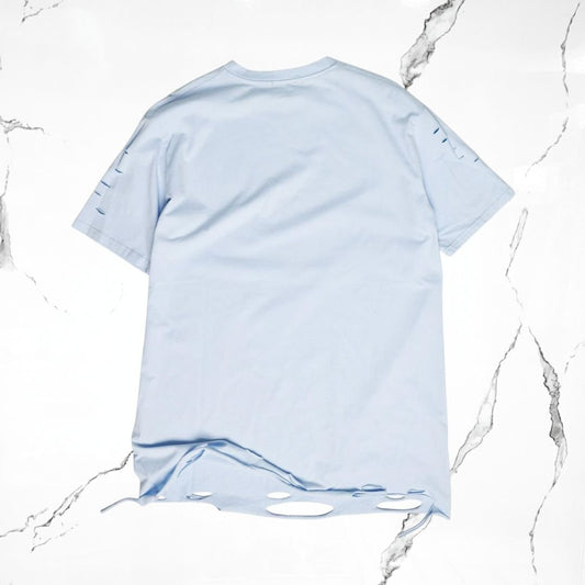 Highest G Sky Blue Ripped T-Shirt - Urban Utility