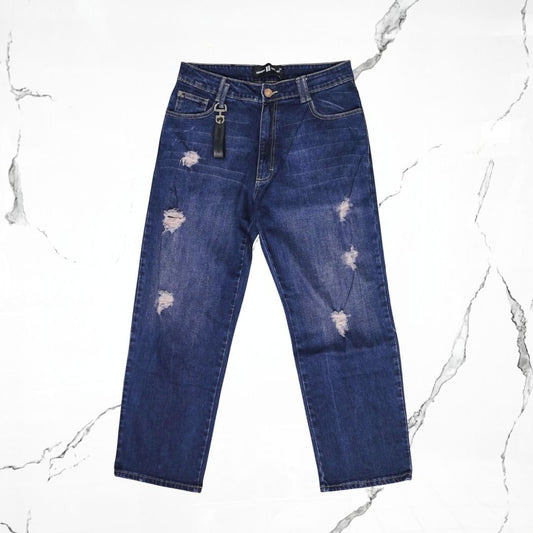 Highest G Straight Indigo Ripped Jeans - Urban Utility