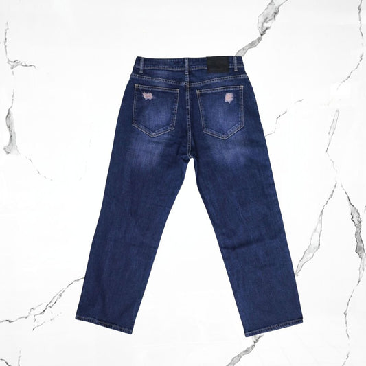Highest G Straight Indigo Ripped Jeans - Urban Utility