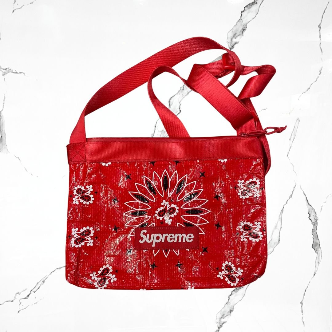 Supreme Bandana Red Duffel Bag - Urban Utility