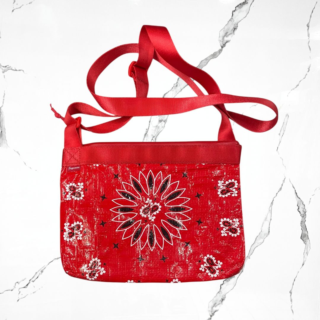 Supreme Bandana Red Duffel Bag - Urban Utility