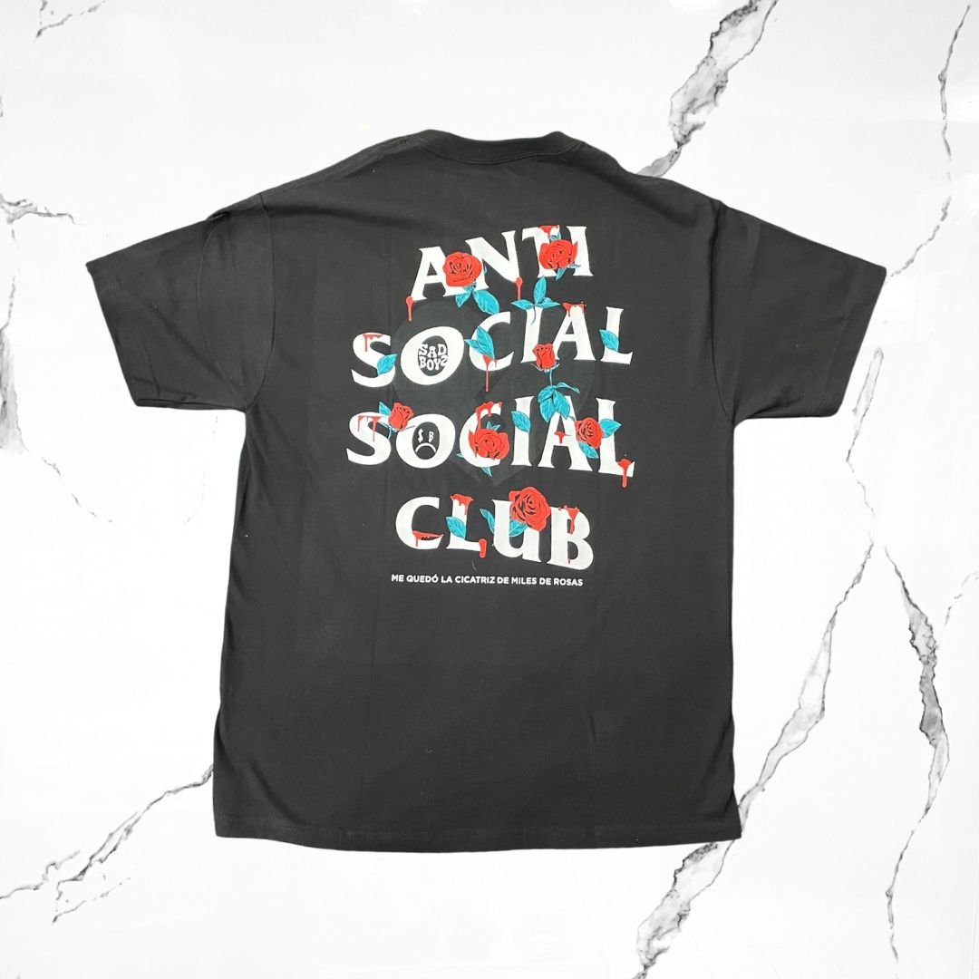 Anti Social Social Club x Sad Boyz Rosas Black T-Shirt - Urban Utility