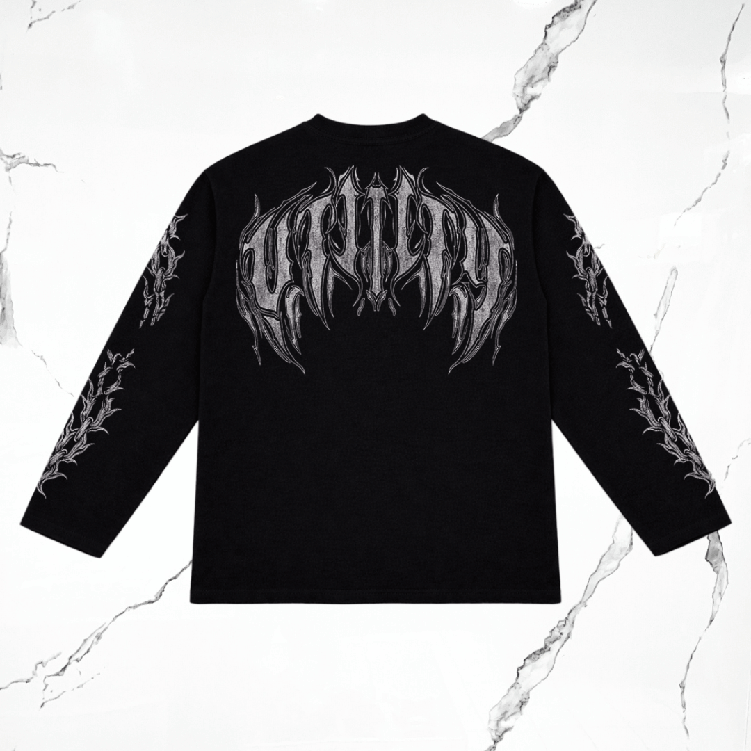 Urban Utility Waffle Chains Longsleeve Black