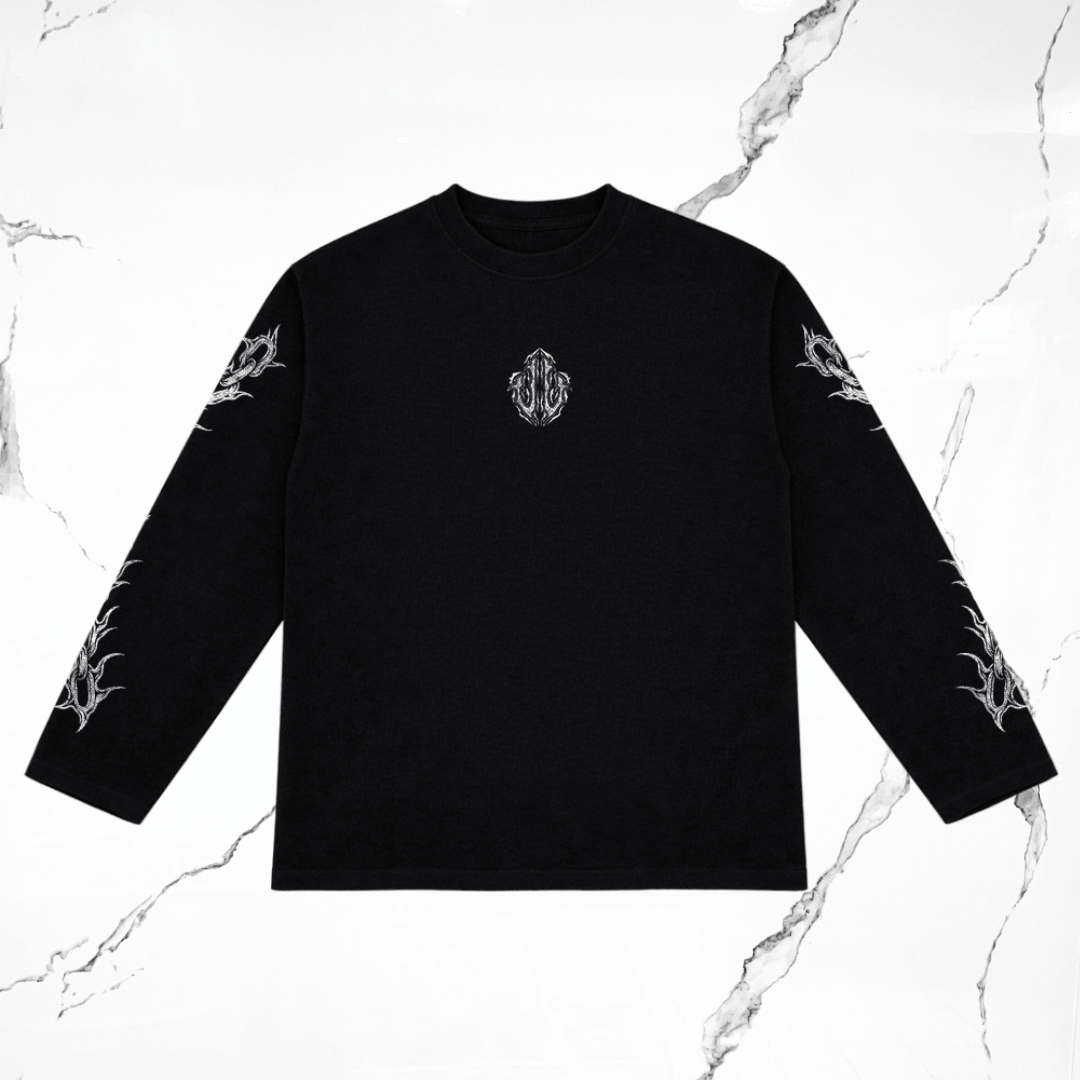 Urban Utility Waffle Chains Longsleeve Black