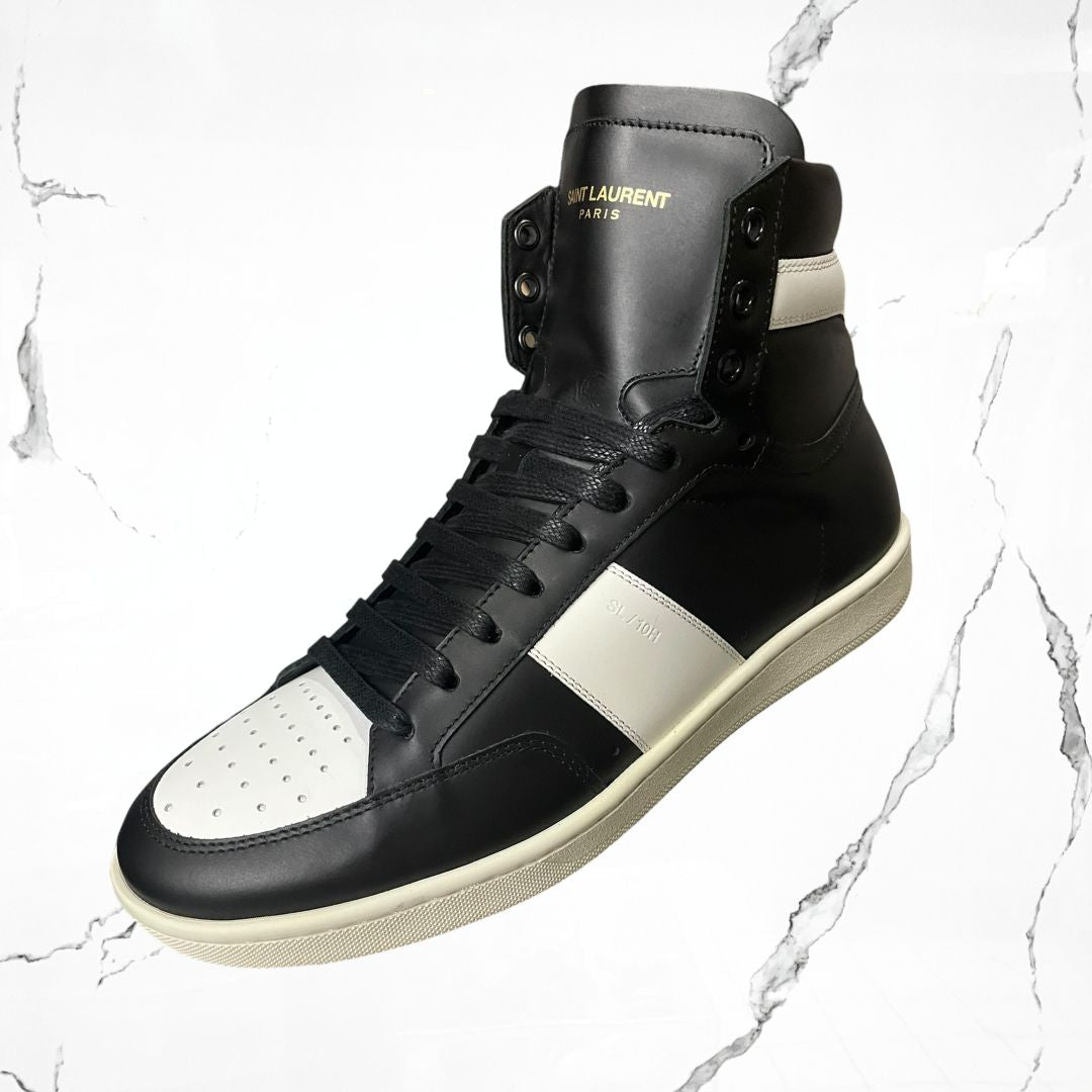 Saint Laurent 10H High Top	Alpha Black White