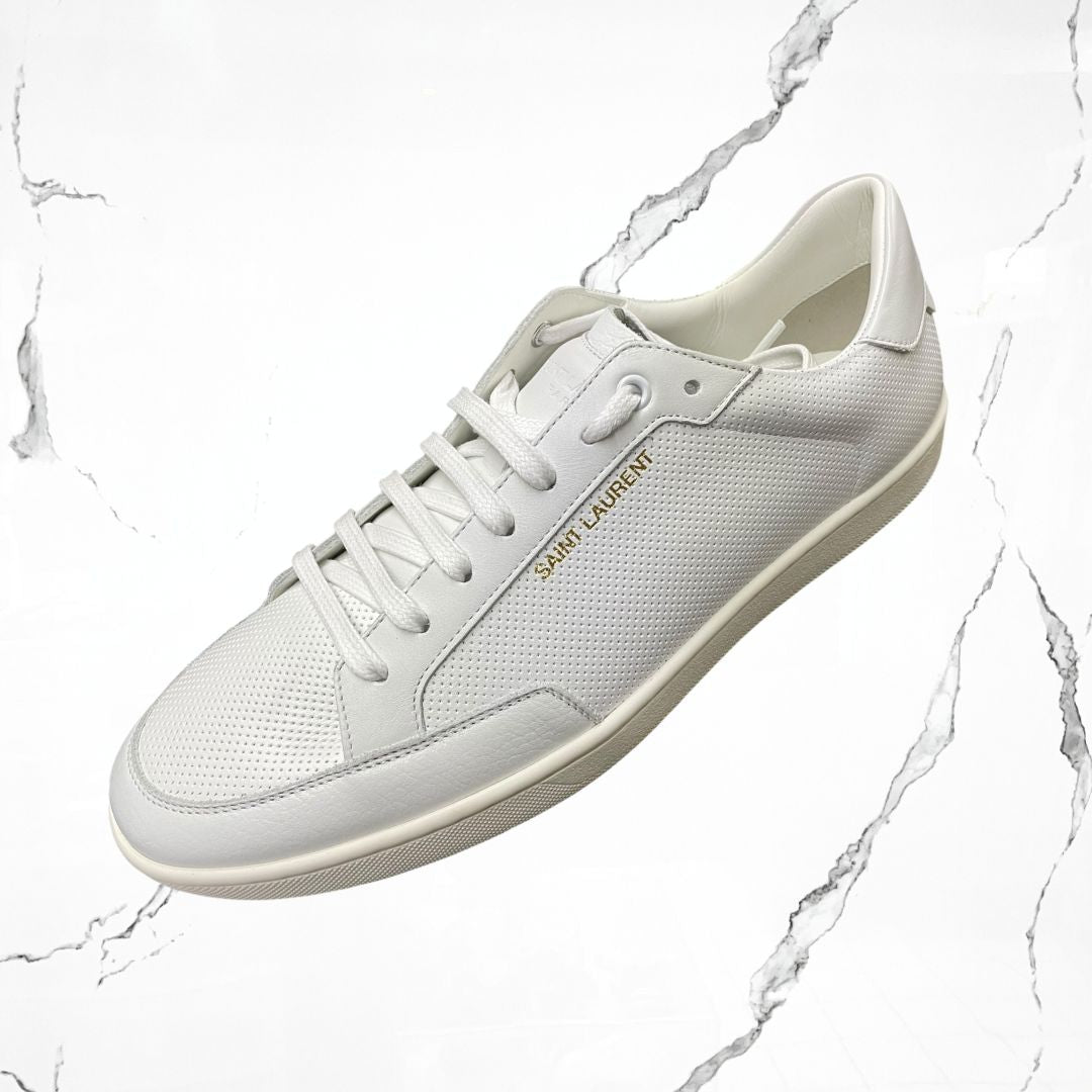 Saint Laurent Court Classic	Panelled White