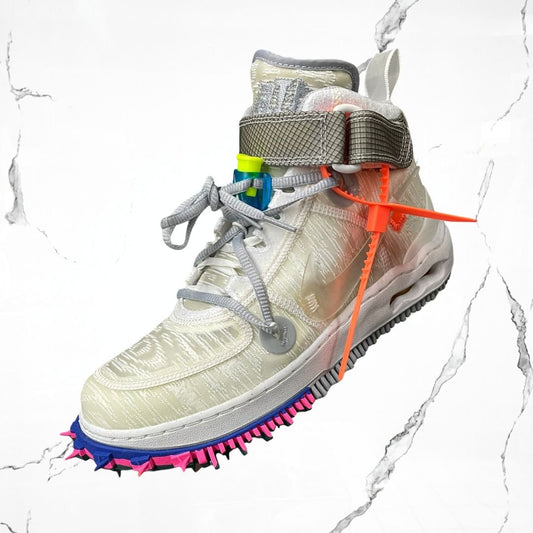 Nike Air Force 1 Mid Off - White White (De Uso) - Urban Utility