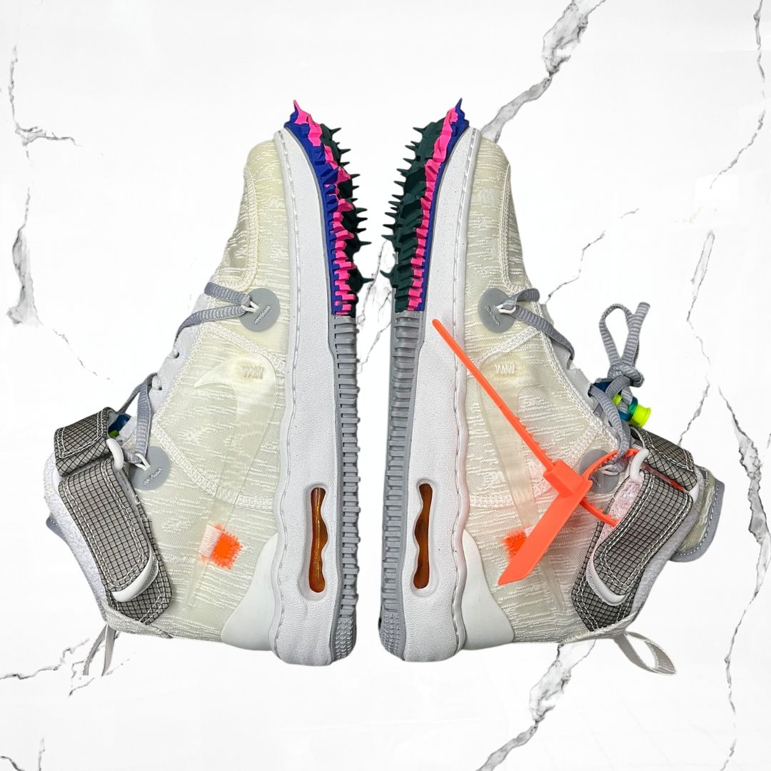 Nike Air Force 1 Mid Off - White White (De Uso) - Urban Utility