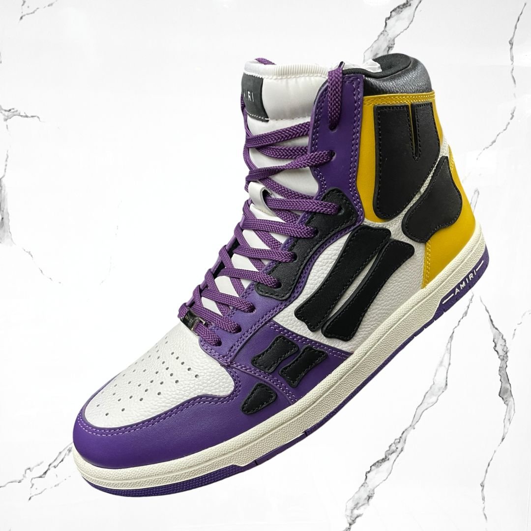 Amiri Skel Top Hi Purple White Gold - Urban Utility