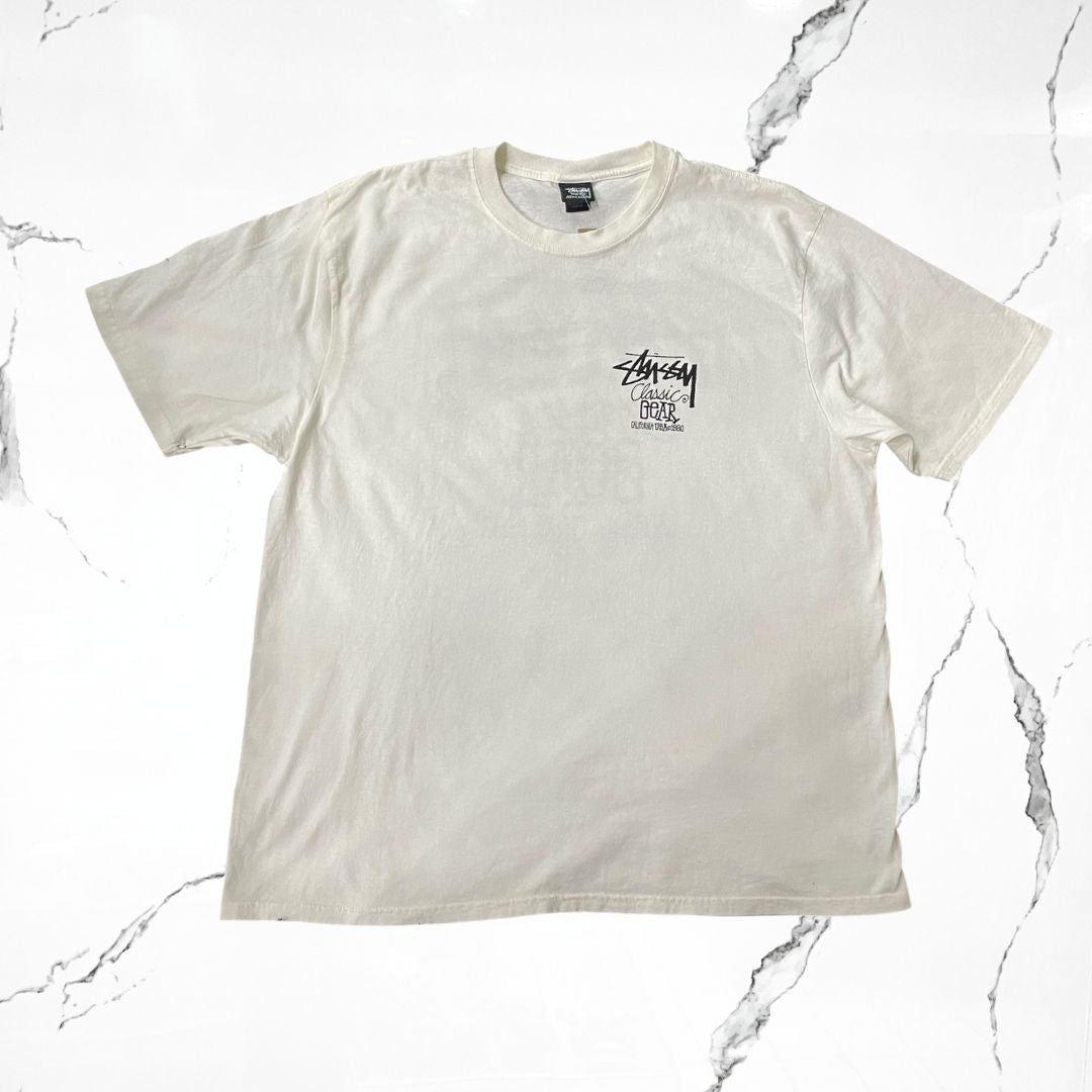Stussy Classic Gear Pig Dyed Natural T-shirt - Urban Utility