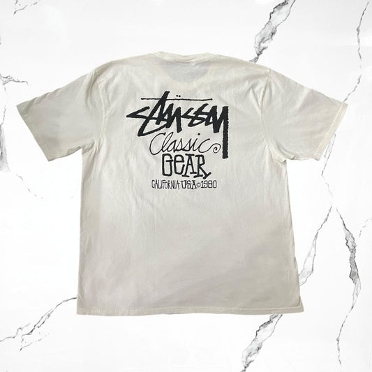 Stussy Classic Gear Pig Dyed Natural T-shirt - Urban Utility