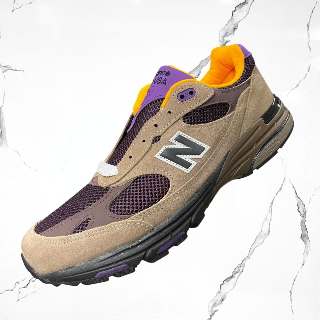 New Balance 993	MiUSA Mushroom Midnight Violet