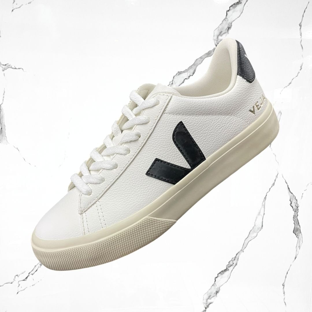 Veja Campo Leather Extra White Black - Urban Utility