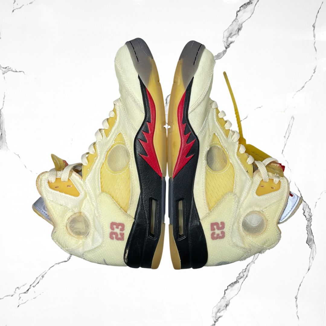 Jordan 5 Off - White Sail (De uso) - Urban Utility