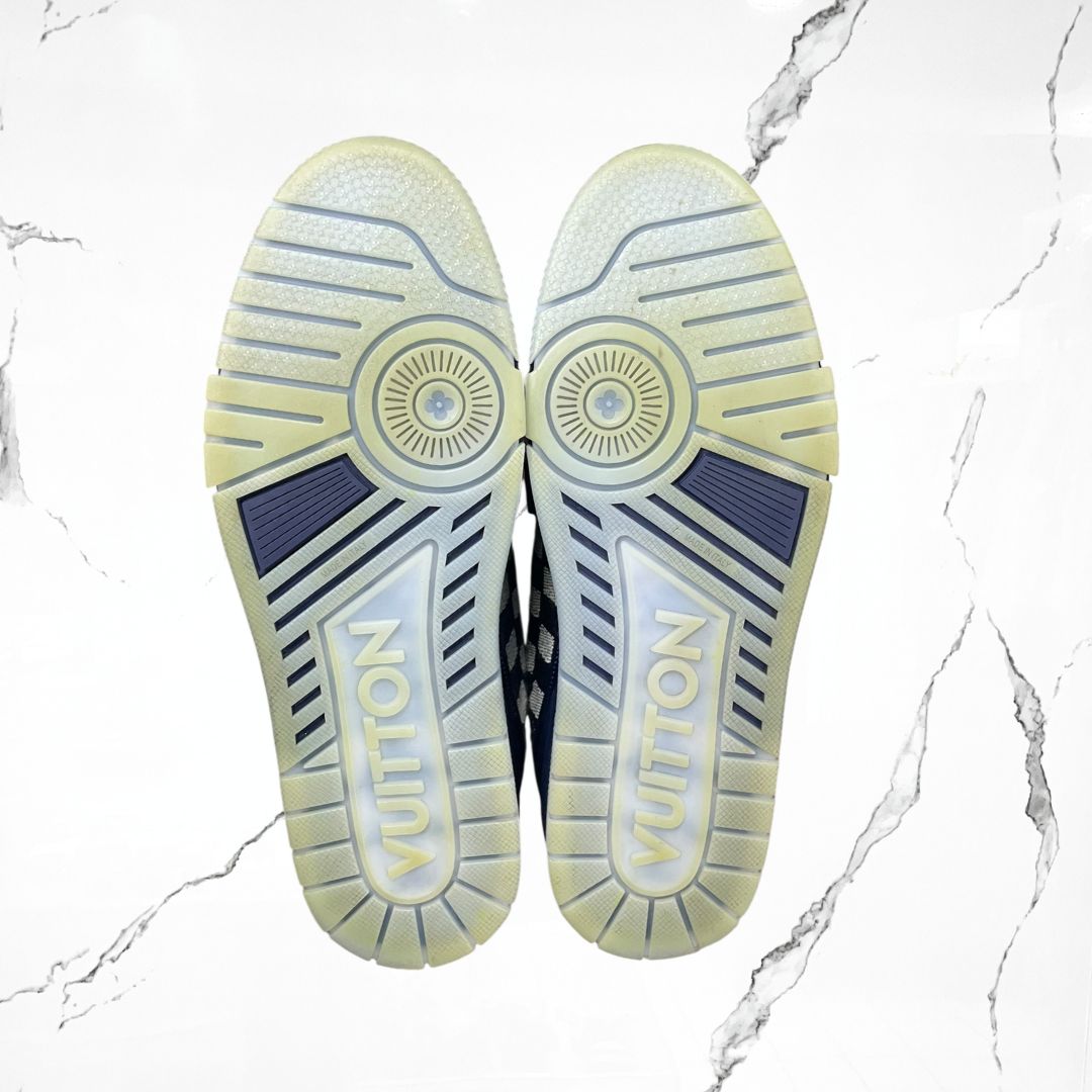 Louis Vuitton  Trainer Denim Damier Navy ( De Uso)