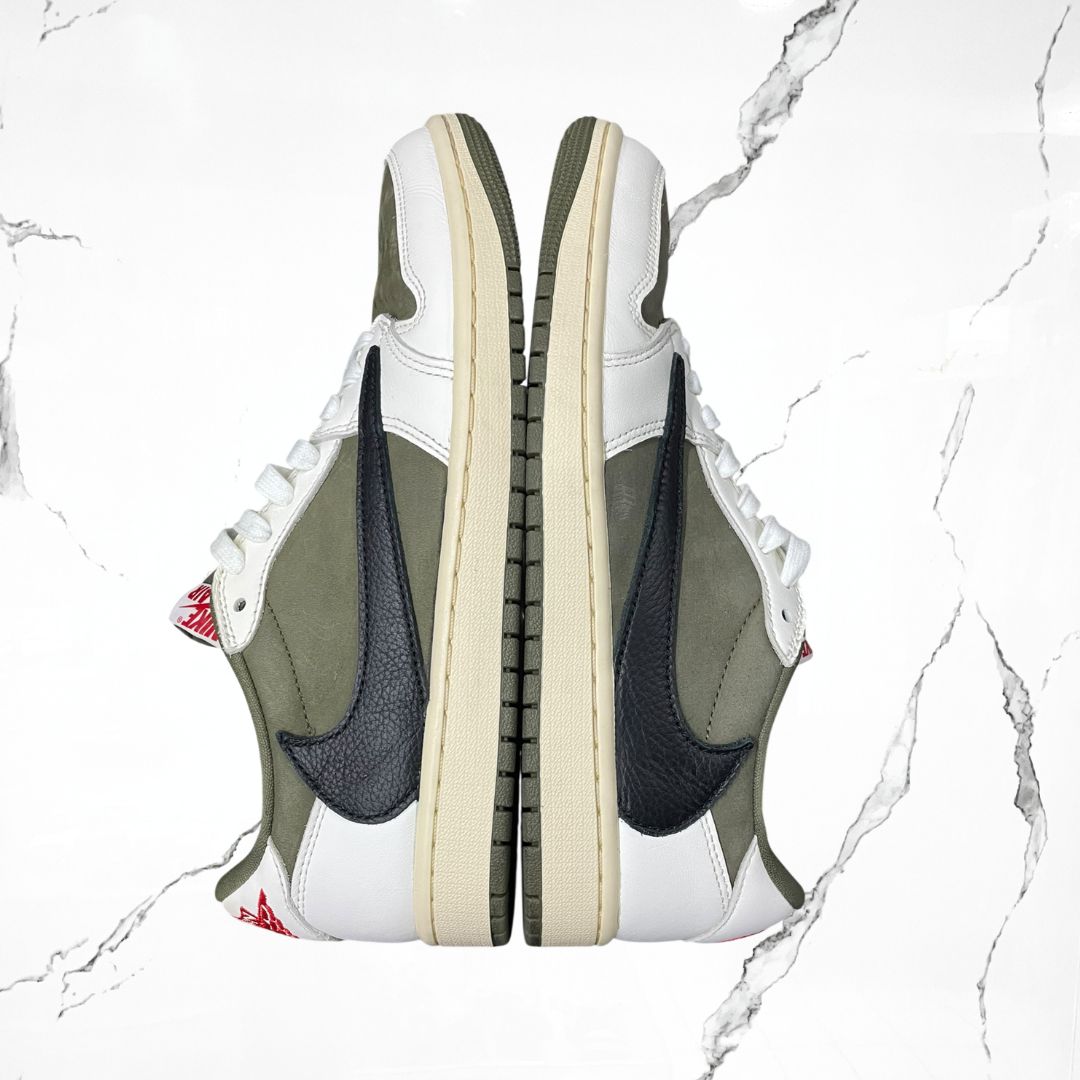 Jordan 1 Low OG Travis Scott Medium Olive (De Uso)