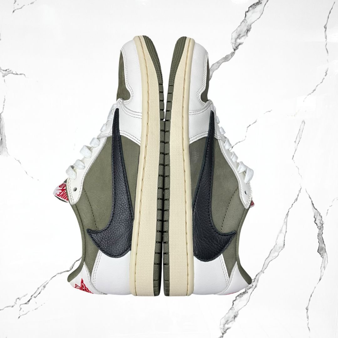 Jordan 1 Low OG Travis Scott Medium Olive (De Uso)