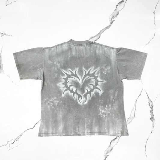 Perpetua Spike Love Light Grey Pigment T-shirt - Urban Utility