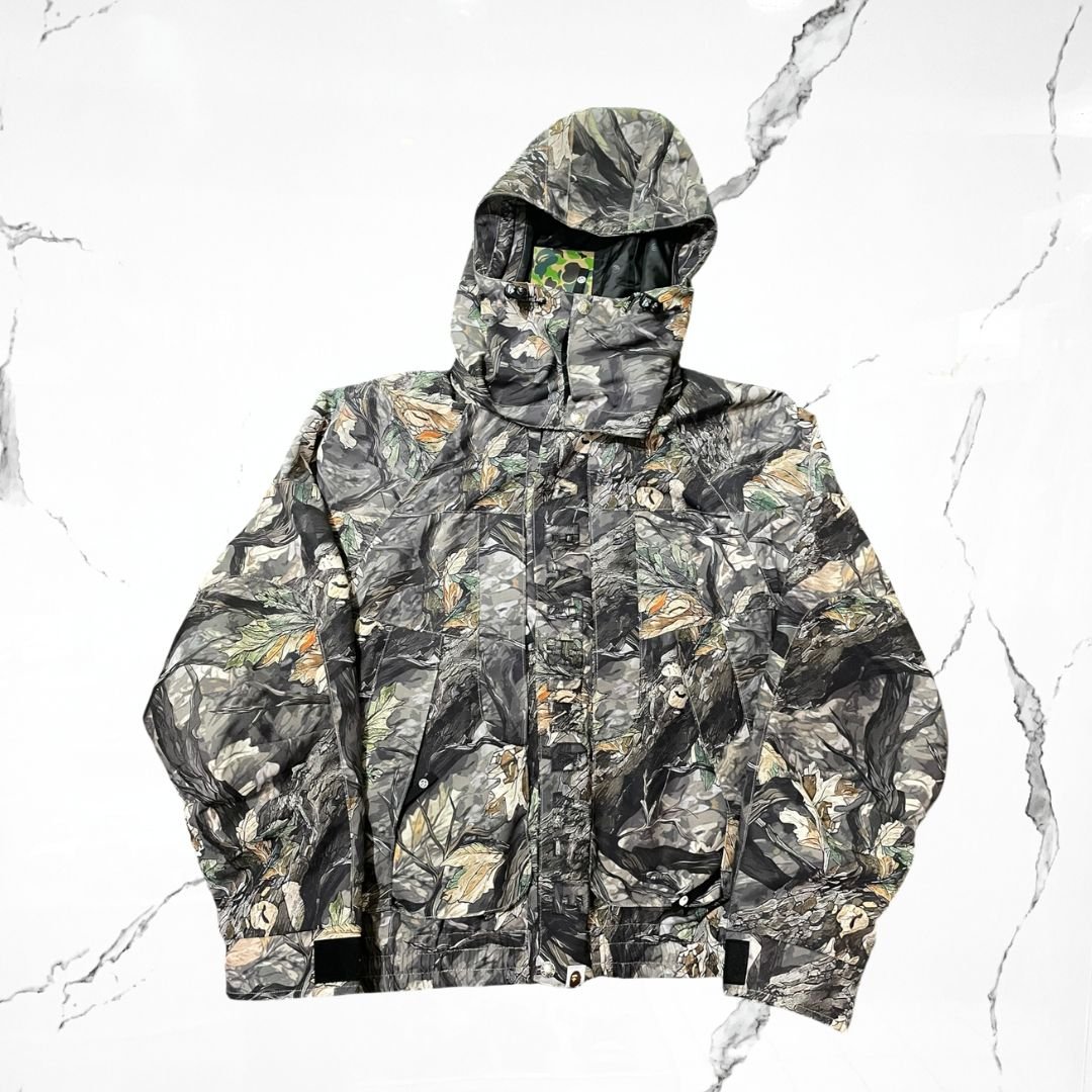 Bape Jacket Tree Edge Camo Brown Hoodie Snowboard - Urban Utility