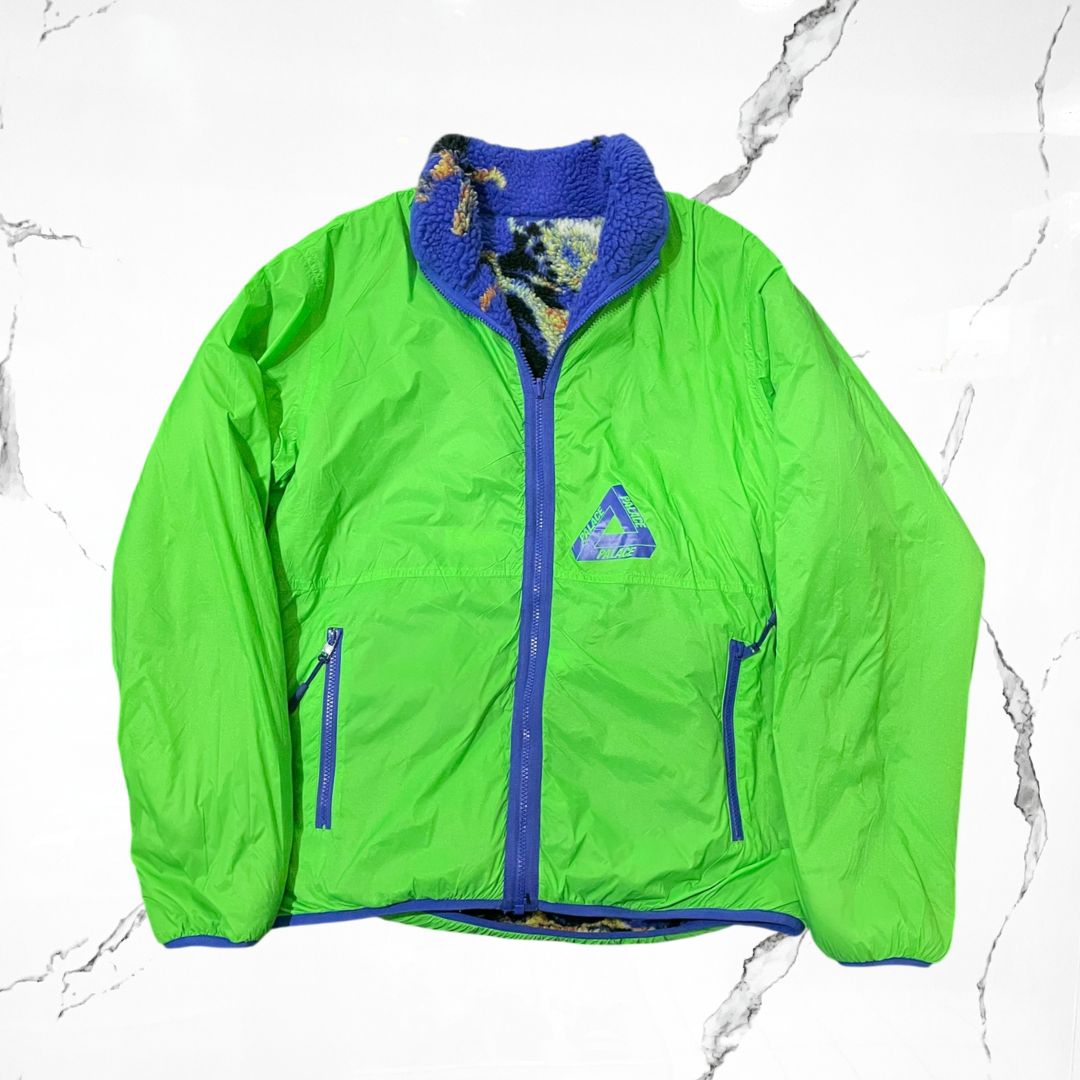 Palace Frogger Reversible Blue Fleece Jacket - Urban Utility