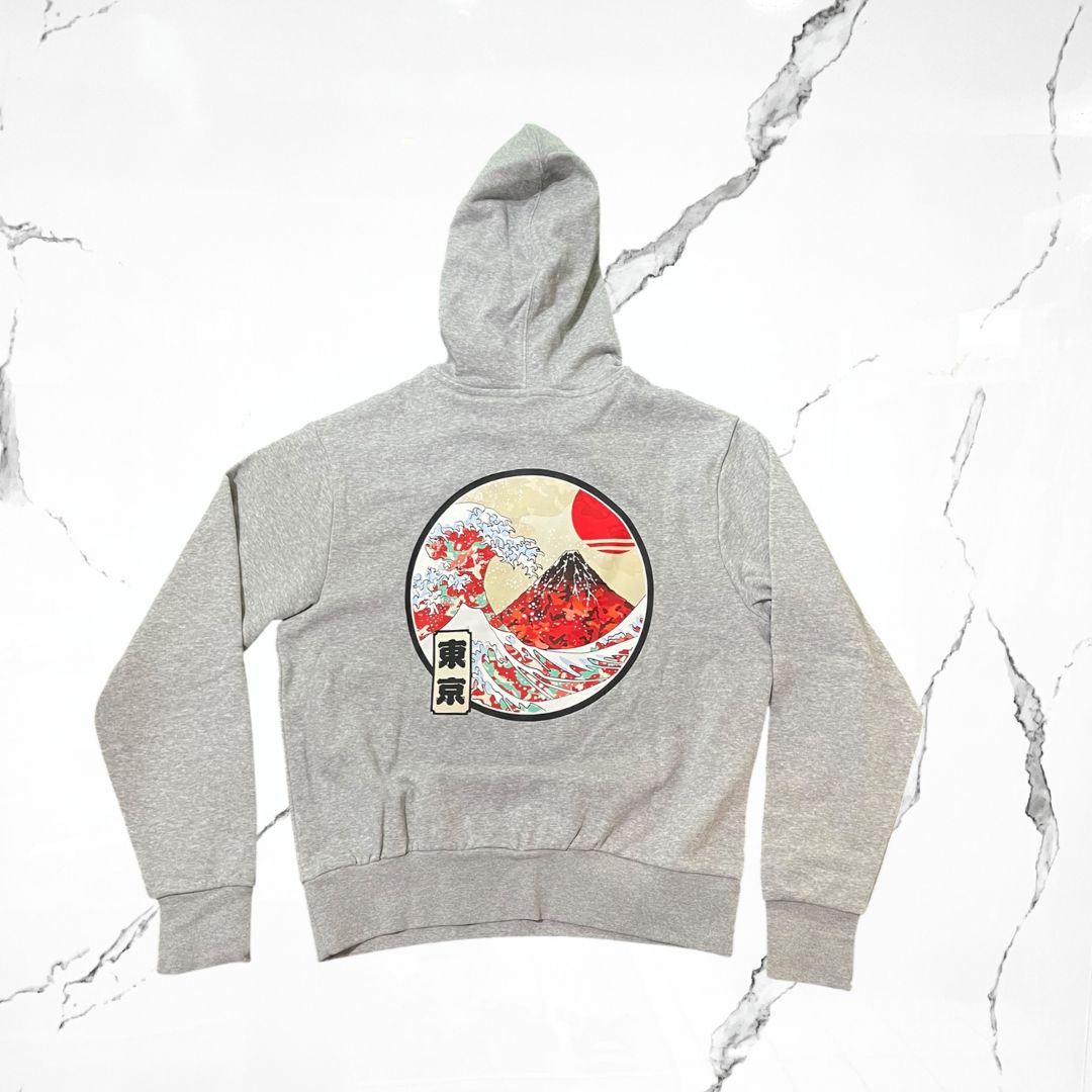 Adidas Fuji Tokyo Grey Hoodie - Urban Utility