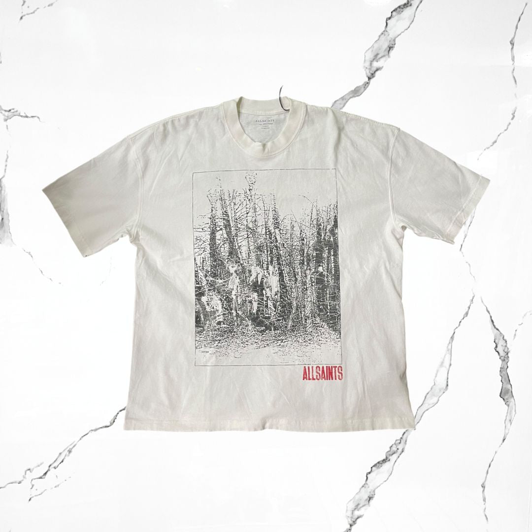 All Saints Chalk White T-shirt - Urban Utility