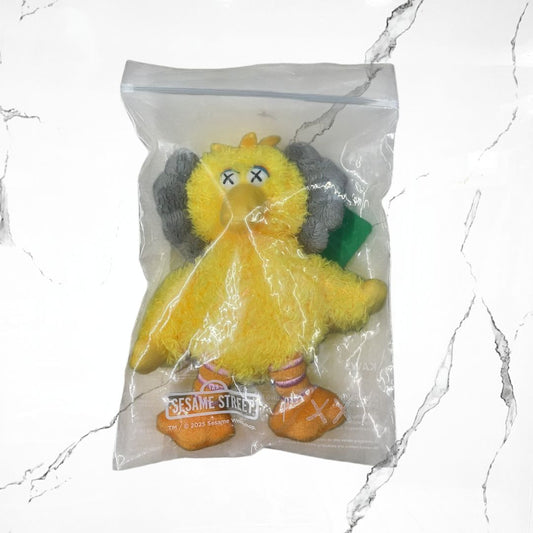 KAWS & Sesame Street Big Bird Plush Keychain - Urban Utility