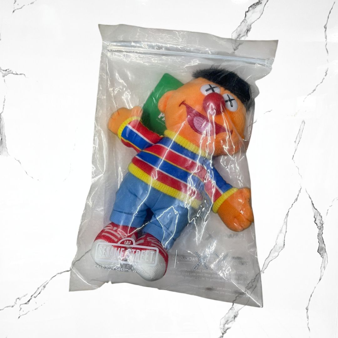 KAWS & Sesame Street Ernie Plush Keychain - Urban Utility