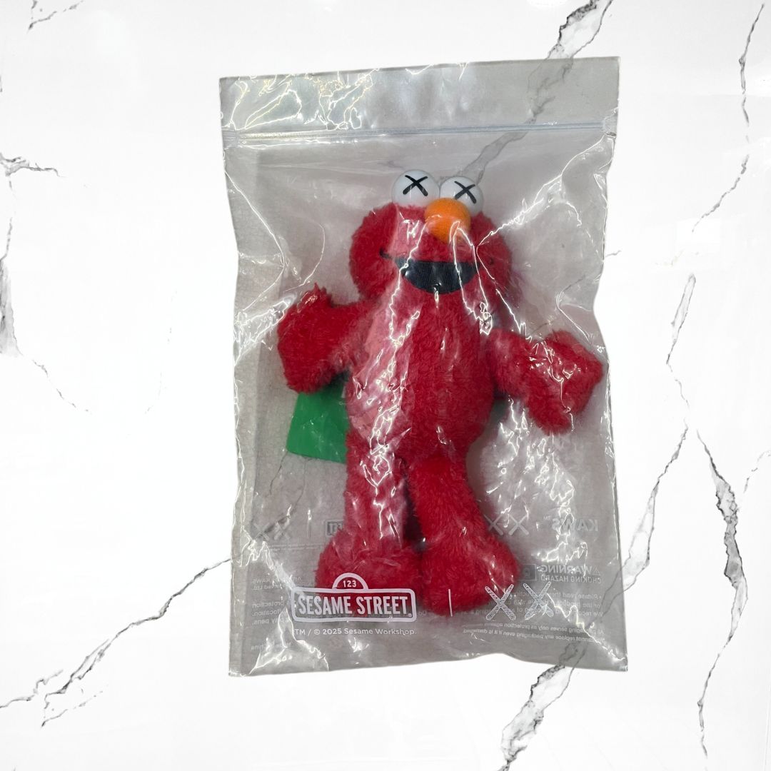 KAWS & Sesame Street Elmo Plush Keychain - Urban Utility