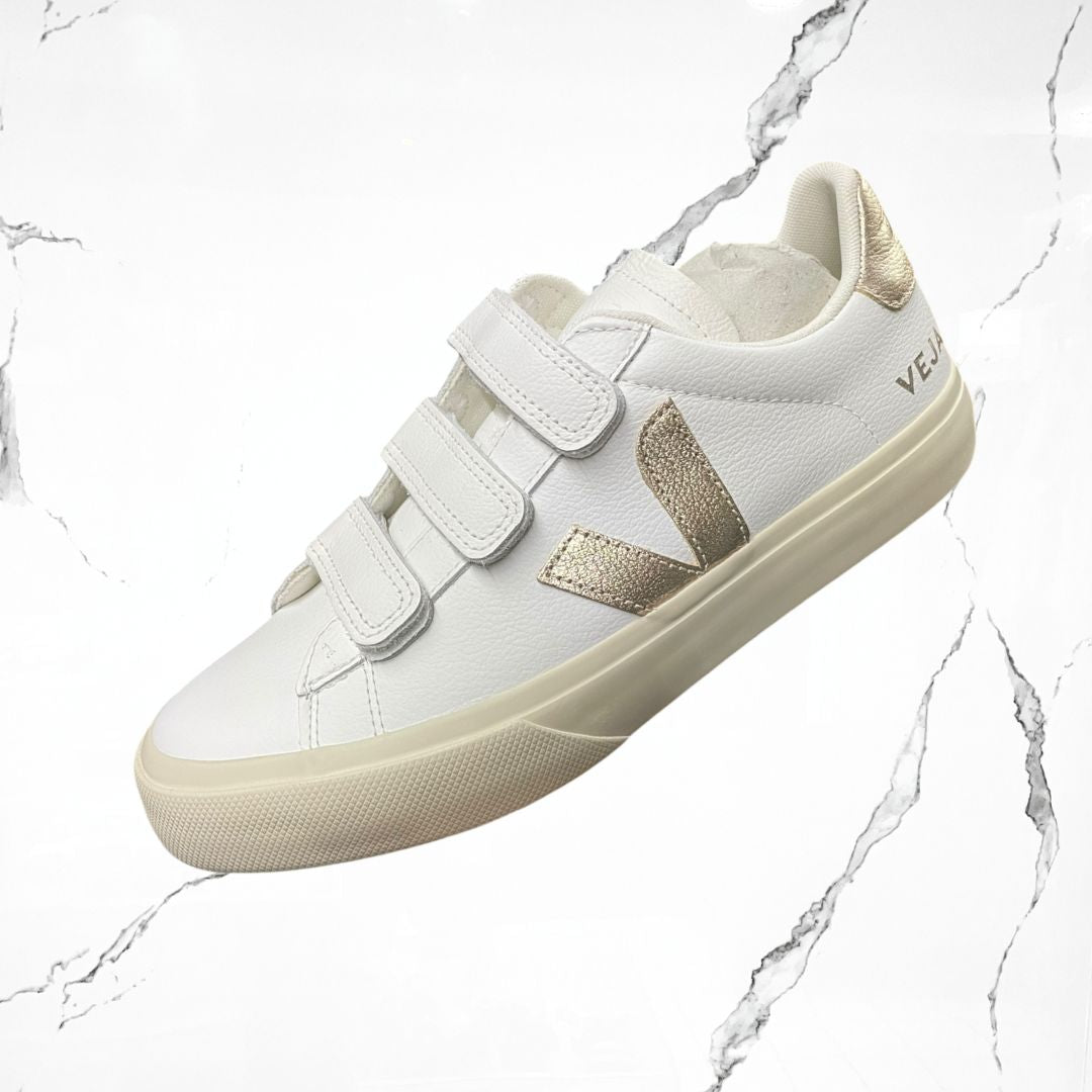 Veja Recife Logo Leather Extra White Platine - Urban Utility