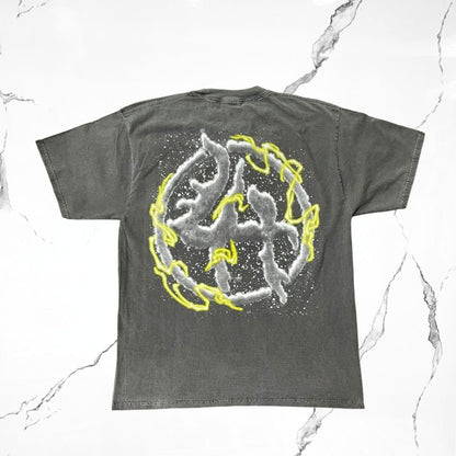 Lost Hills Skel Yellow Grey T-shirt - Urban Utility