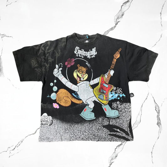 Civil Regime x Nickelodeon Spongenbob Squarepants Arenita Black T-shirt - Urban Utility
