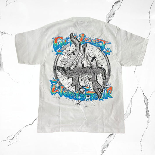 Lost Hills Get Lost Wored Tour White T-shirt - Urban Utility