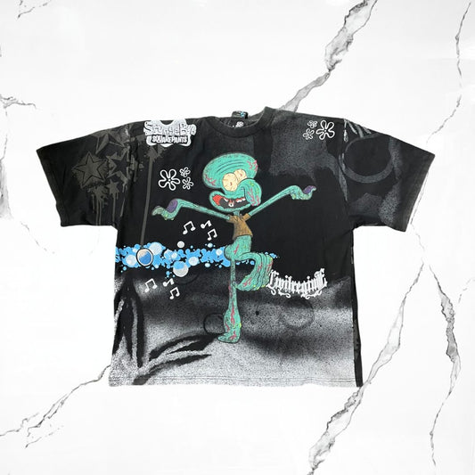 Civil Regime x Nickelodeon Spongenbob Squarepants Calamardo Black T-shirt - Urban Utility