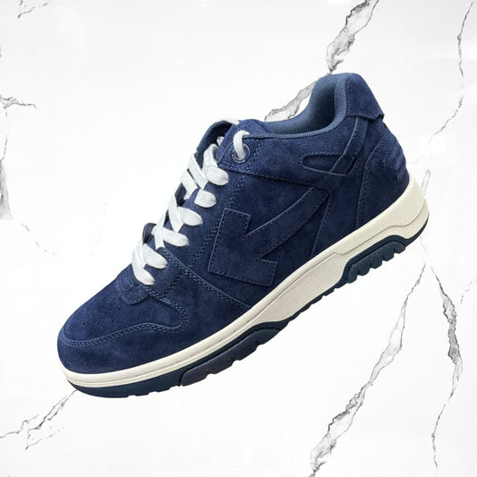 Off White Out Of Office Cow Suede Dark Blue - Urban Utility
